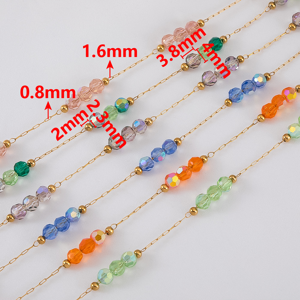 1Meter Stainless Steel Beads C - Women Accessories Chain บทวิจารณ์และราคา