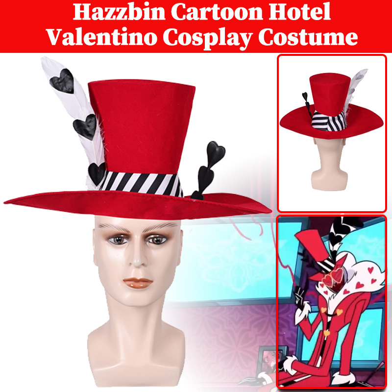 Hazzbin Valentino Hat Cosplay  - Women'S Valentino Accessories บทวิจารณ์และราคา