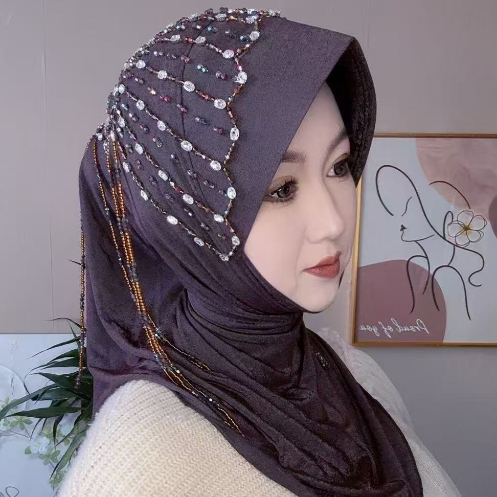 Africa Ethnic Hats Hijab Black - Woman Accessory บทวิจารณ์และราคา