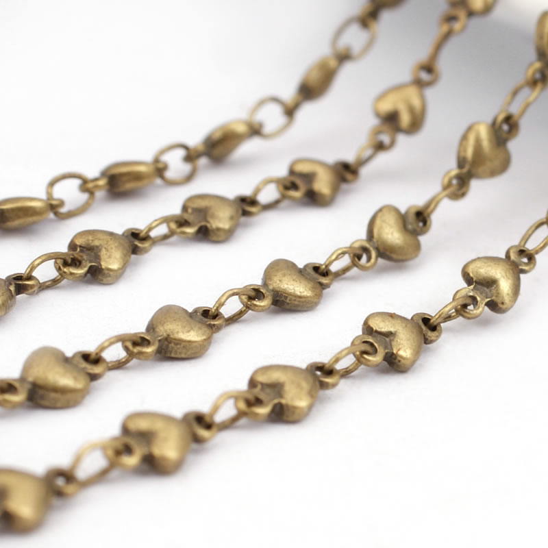 1 Meter Antique Bronze Brass S - Women Accessories Chain บทวิจารณ์และราคา