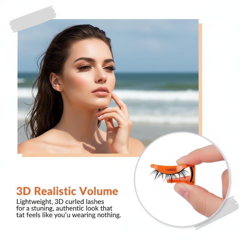 Magnetic 3D Eyelashes Set Natu - Women Accessories Organizer บทวิจารณ์และราคา
