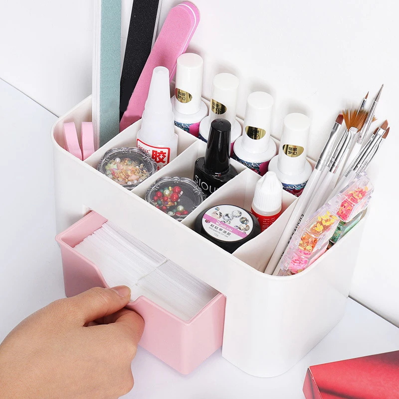 Nail Art Organizer Desktop Dra - Women Accessories Organizer บทวิจารณ์และราคา