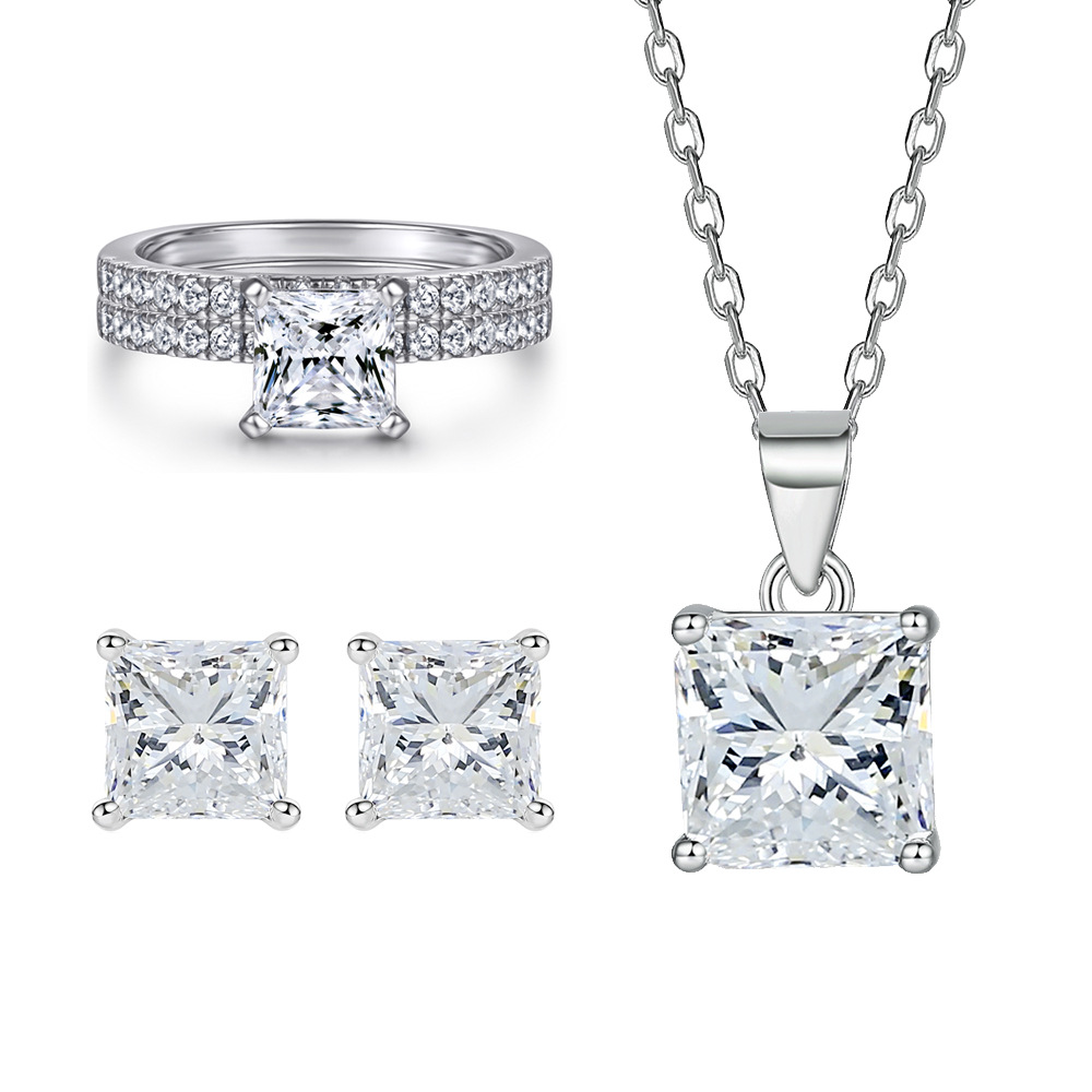18K gold PT950 platinum S925 s - Layered Necklace Set บทวิจารณ์และราคา