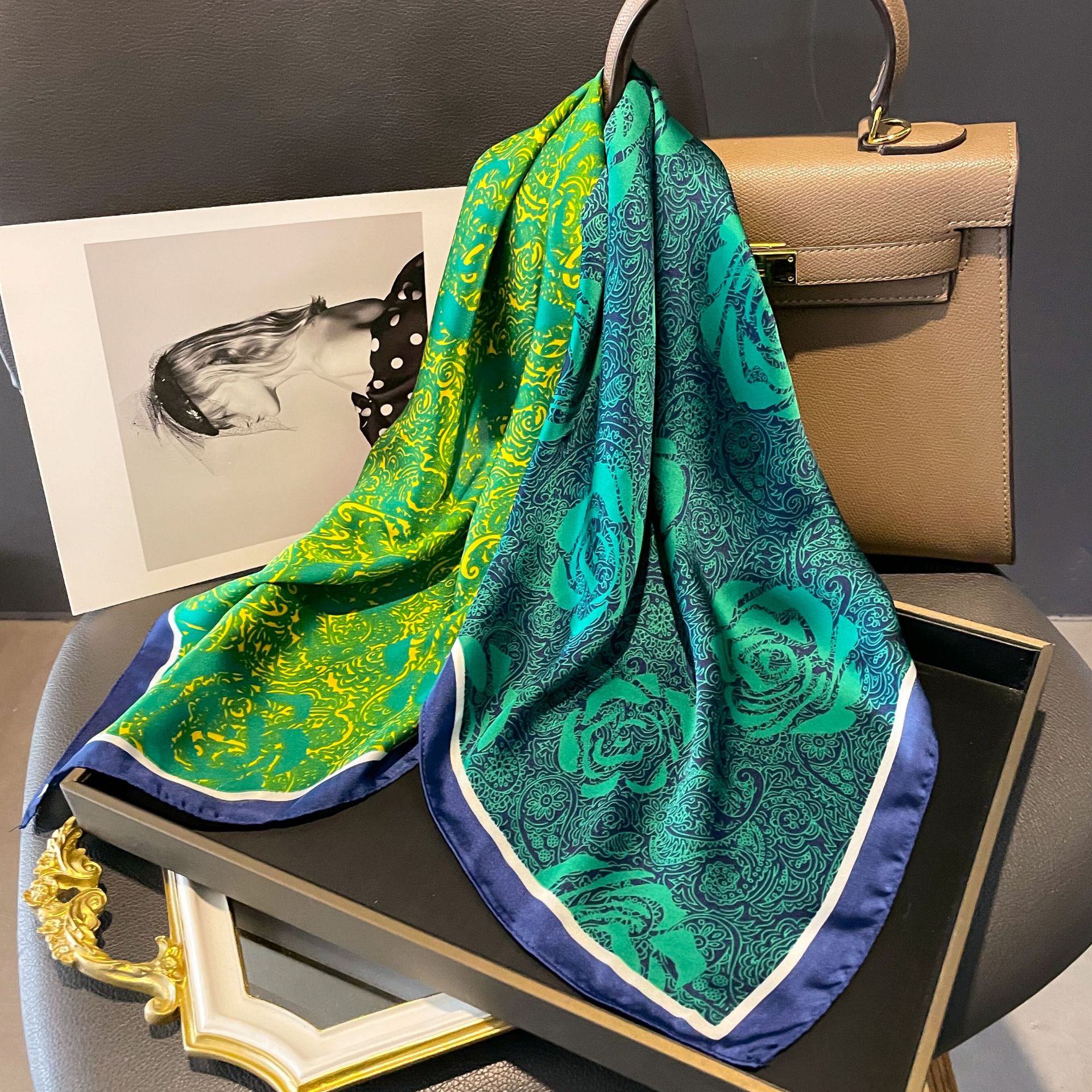 70x70cm Women Scarf Silk Feeli - Women Accessories Brands บทวิจารณ์และราคา