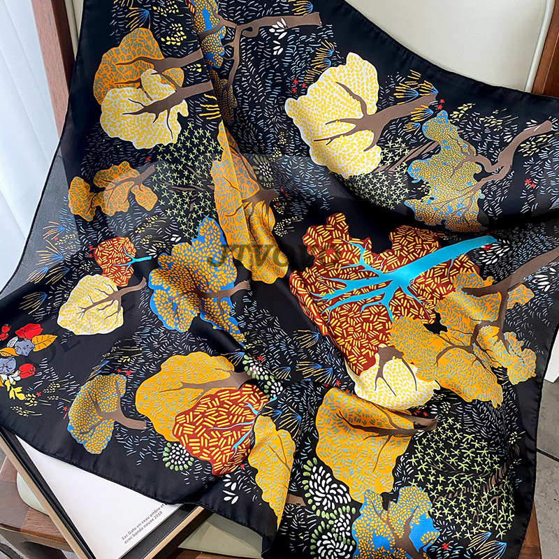 70x70cm Women Scarf Silk Feeli - Women Accessories Brands บทวิจารณ์และราคา