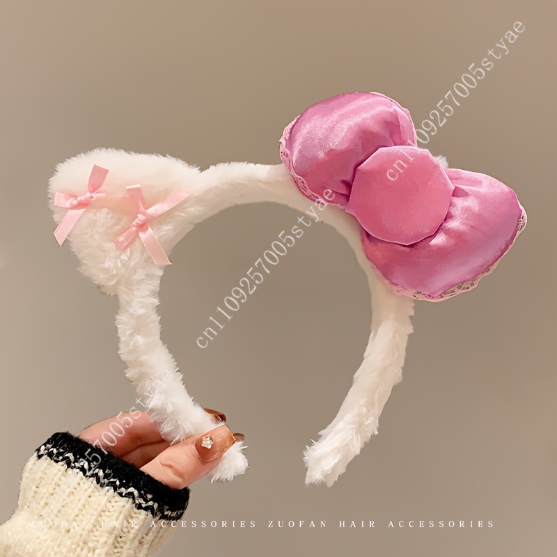 Hello Kitty Pink Bow Plush Hea - Woman Accessory บทวิจารณ์และราคา