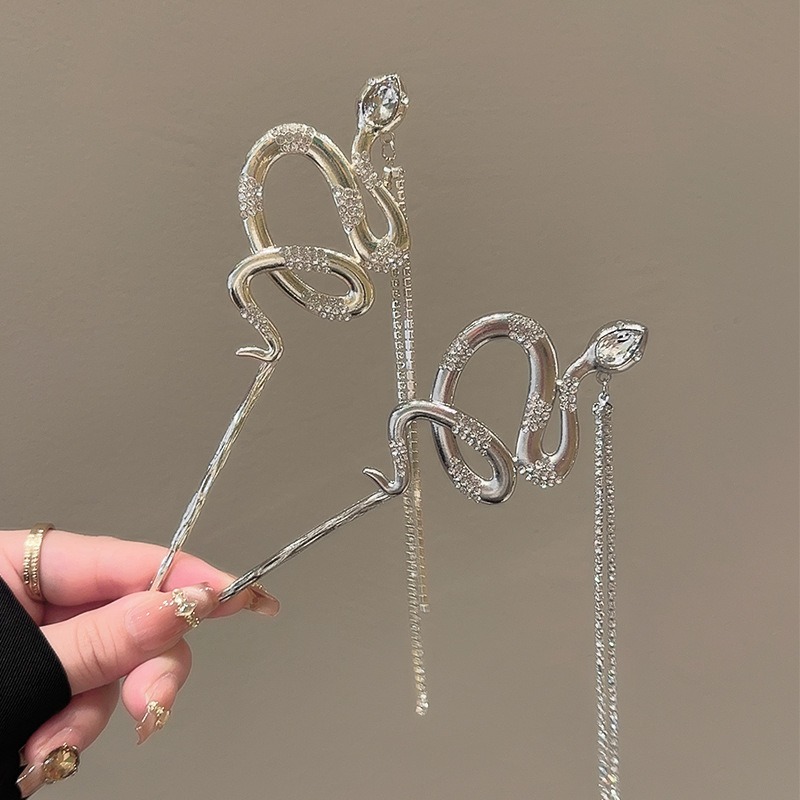 1pc Snake Hair Sticks Tone Ser - Women Accessories Chain บทวิจารณ์และราคา
