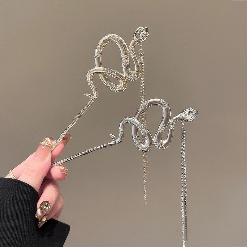 1pc Snake Hair Sticks Tone Ser - Women Accessories Chain บทวิจารณ์และราคา