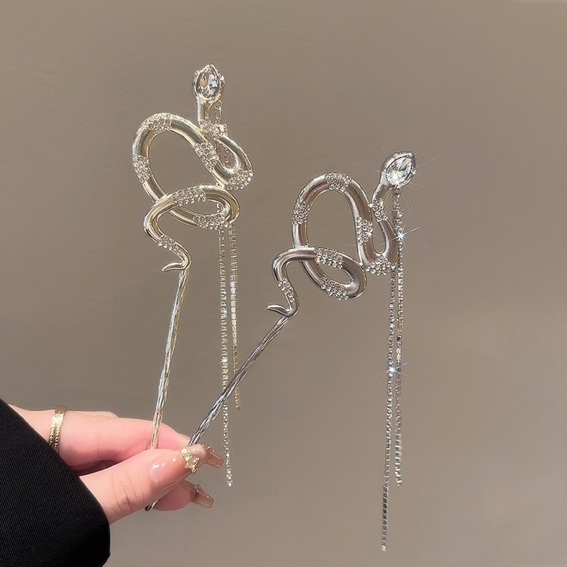 1pc Snake Hair Sticks Tone Ser - Women Accessories Chain บทวิจารณ์และราคา