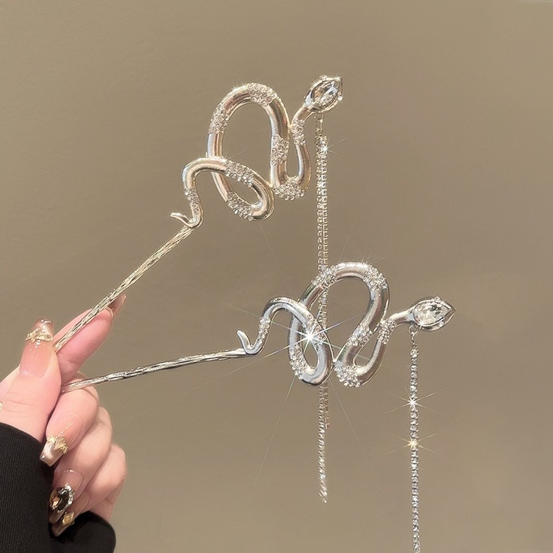 1pc Snake Hair Sticks Tone Ser - Women Accessories Chain บทวิจารณ์และราคา