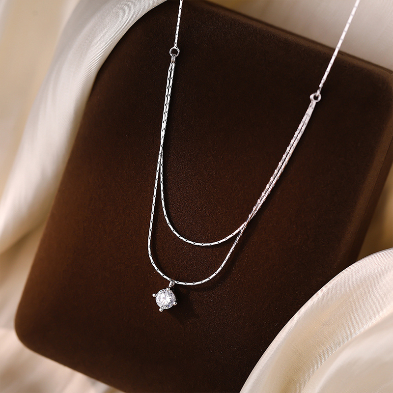 925 Sterling Silver Four Claw  - Layered Necklace Set บทวิจารณ์และราคา