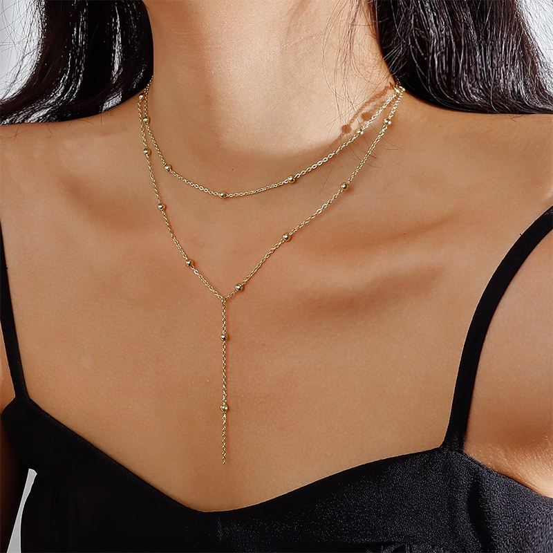 New Trendy 925 Sterling Silver - Layered Necklace Set บทวิจารณ์และราคา