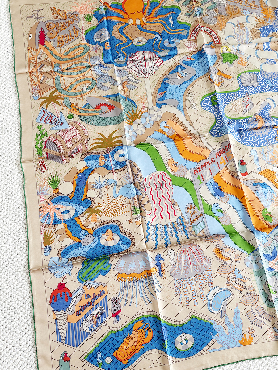 Large Silk Scarf Wraps Luxury  - Women Accessories Brands บทวิจารณ์และราคา